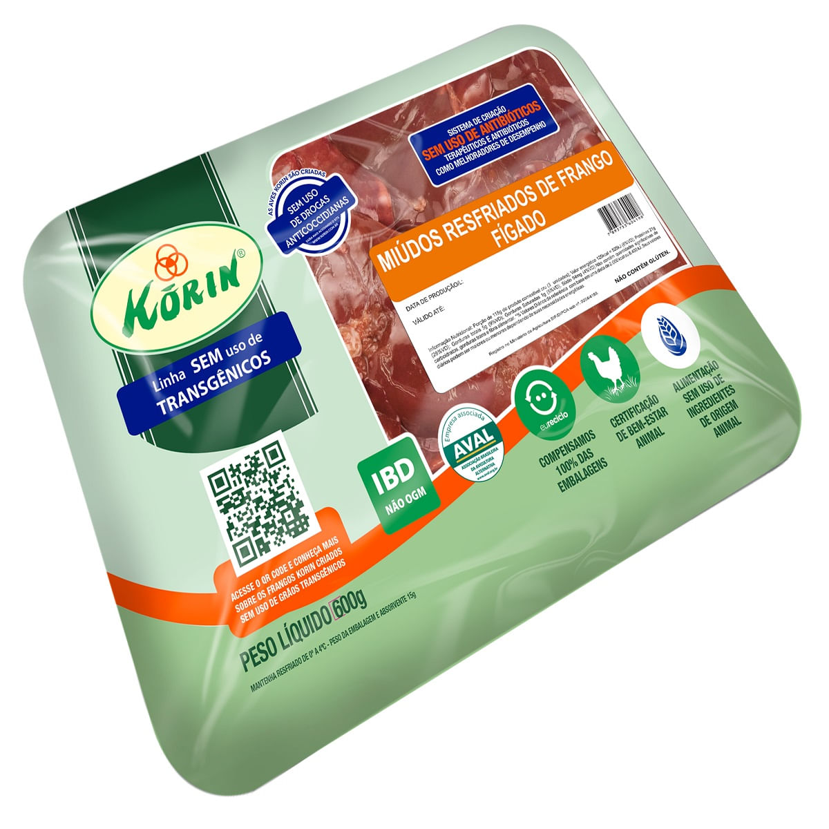 Fígado Resfriado Korin 600 g