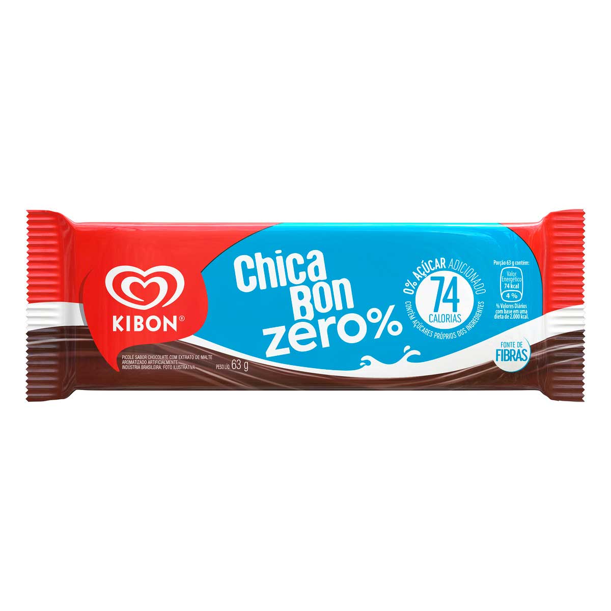 Picolé Chicabon Kibon Zero % Pacote 63 g