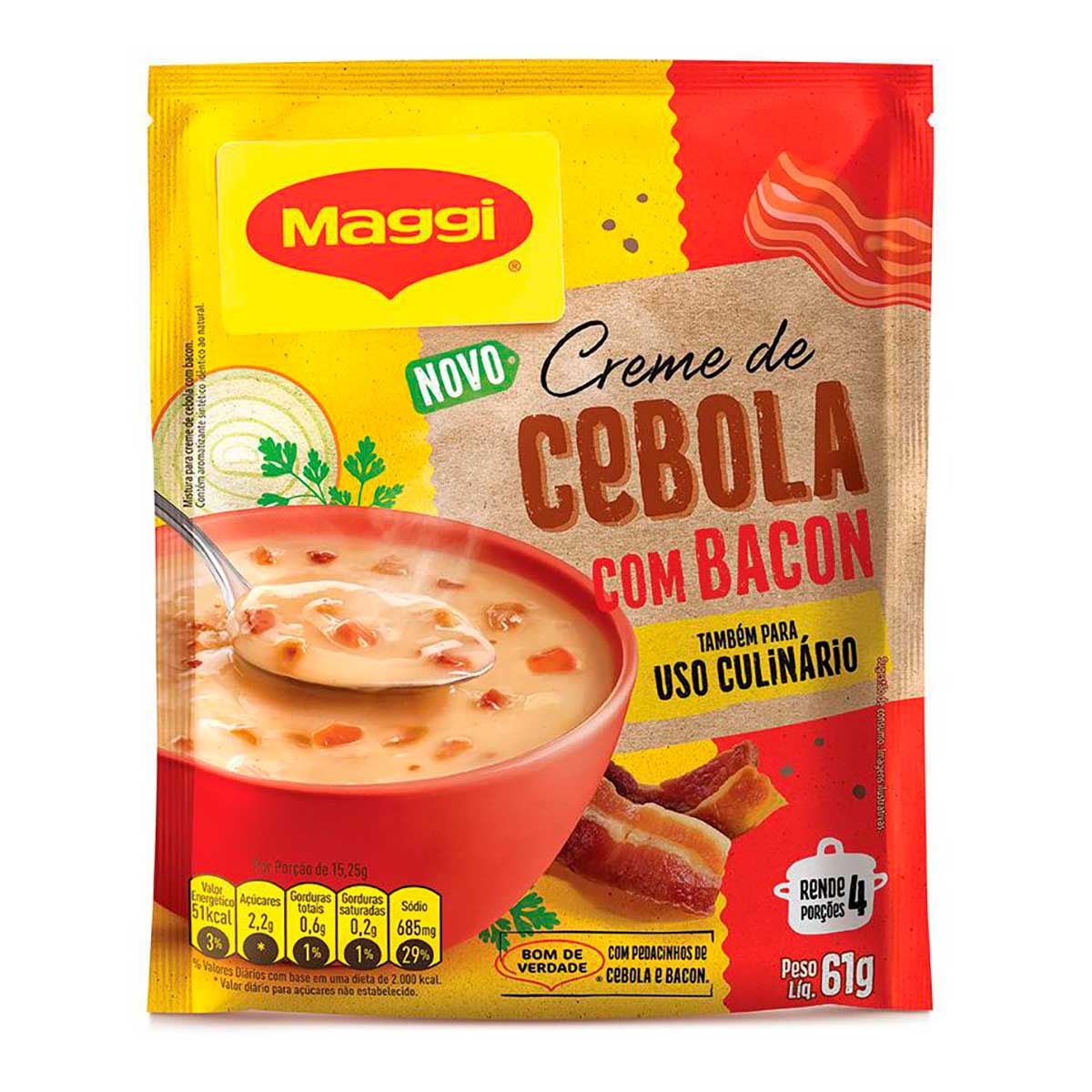 Creme de Cebola com Bacon Maggi Sachê 61 g