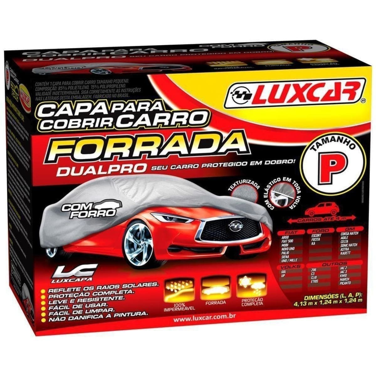 Capa para Veículo Forrada DualPro Luxcar – P