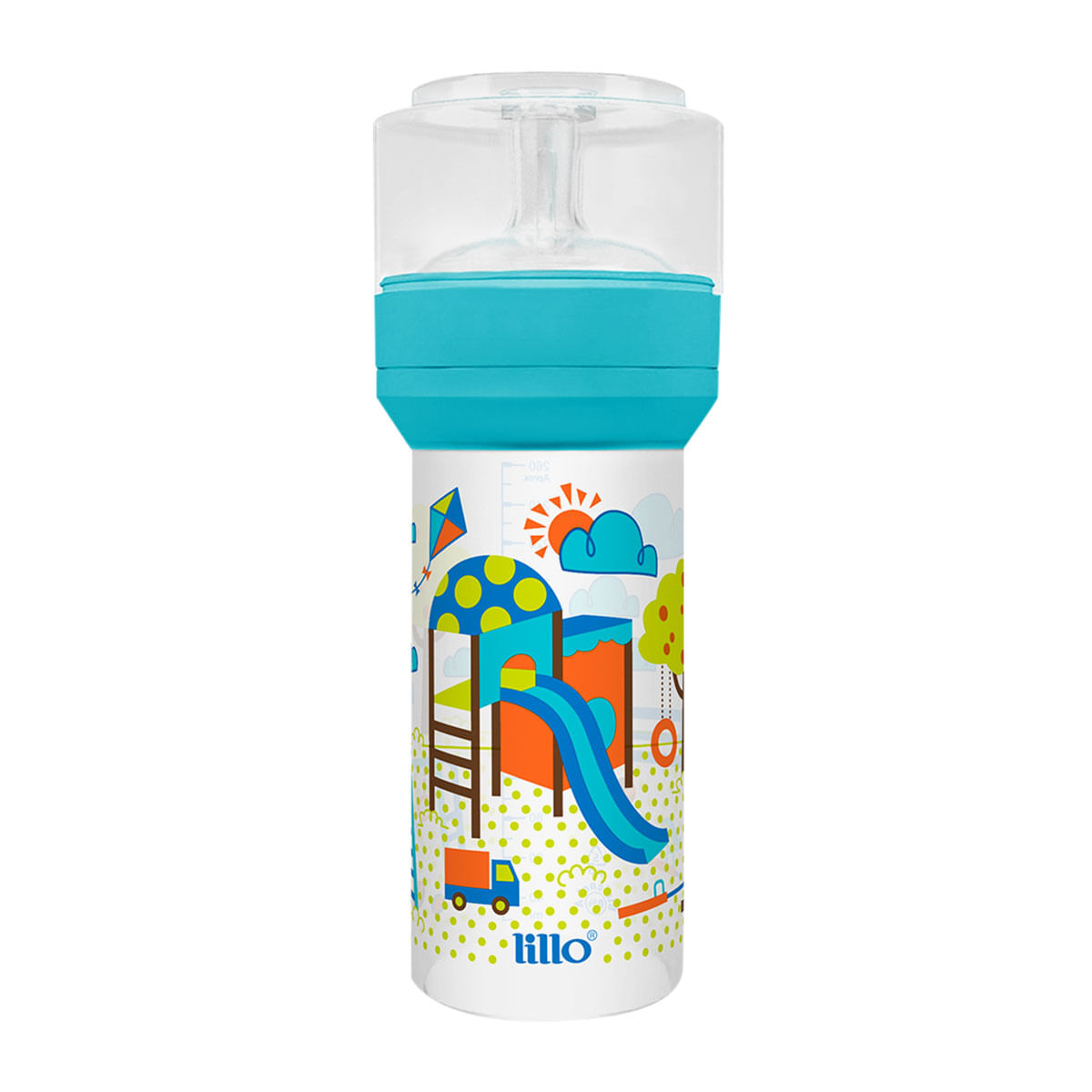 Mamadeira Lillo Divertida 260ml Azul