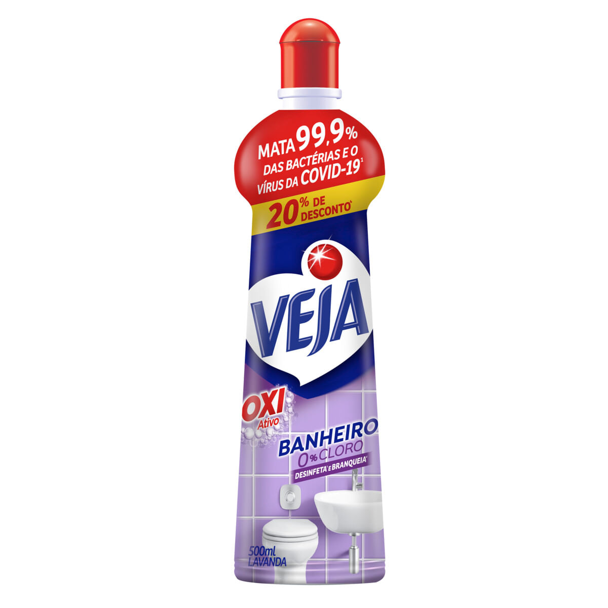 Limpador de Banheiro Antibac Veja Lavanda 500ml