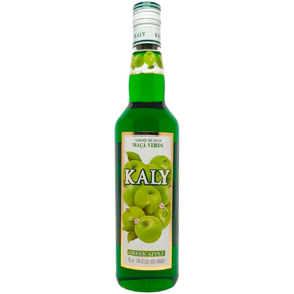 Xarope Concentrado Sabor Maçã Verde Kaly 700 ml