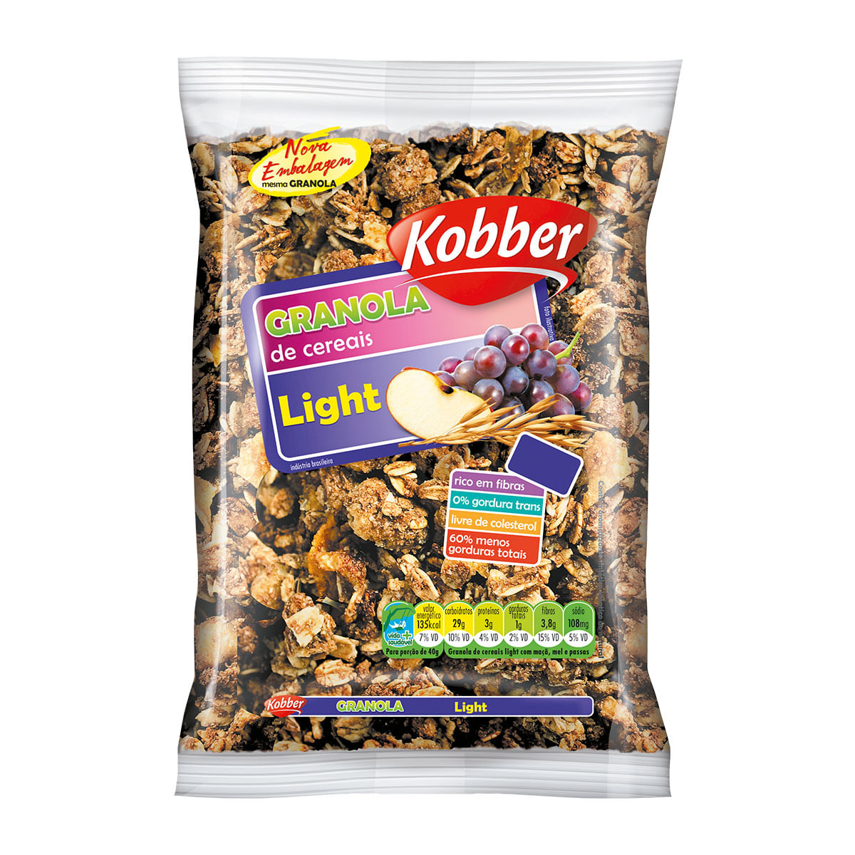 Granola de Cereais Tradicional Light Koober 250 g