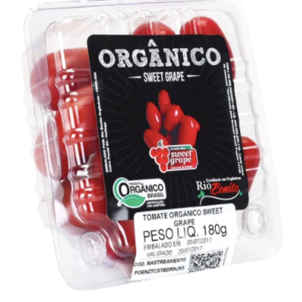 Tomate Sweet Grape Orgânico Rio Bonito 180 g