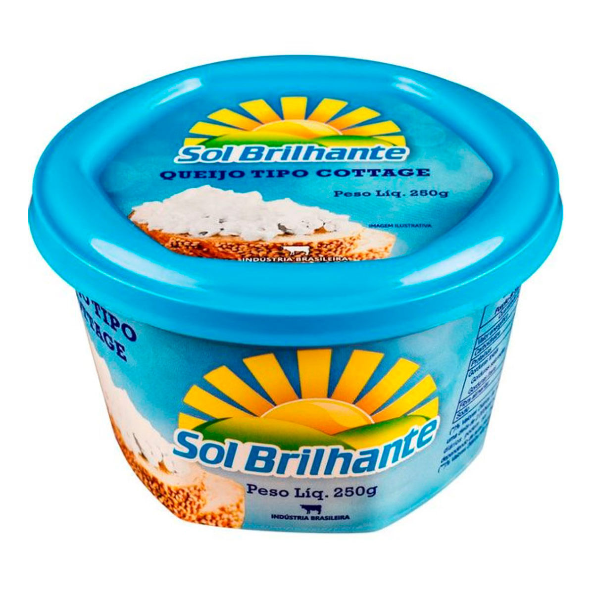 Queijo Cottage Sol Brilhante 250g