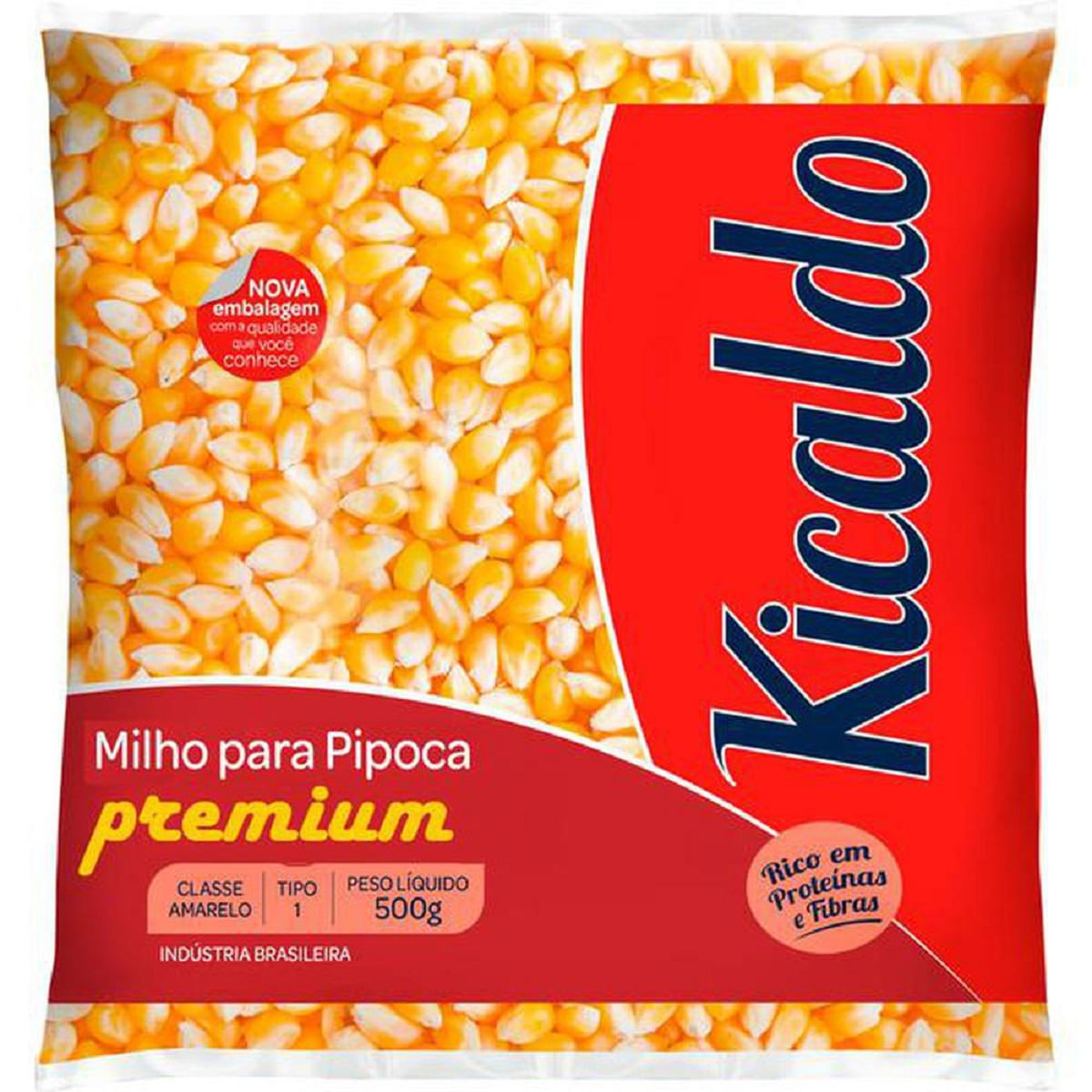 Milho Pipoca Kicaldo Premium 500 g