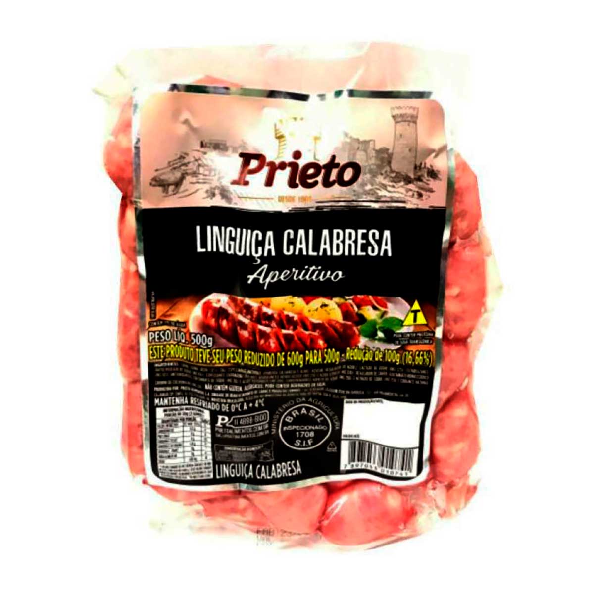 Linguiça Calabresa Aperitivo Prieto 500 g