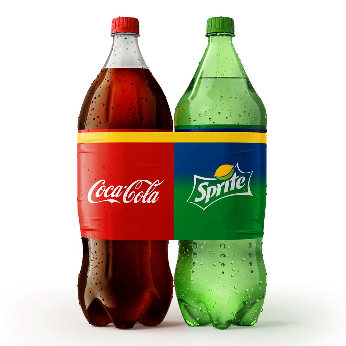 Kit Refrigerante Coca-Cola Original + Sprite Limão 2 L Cada