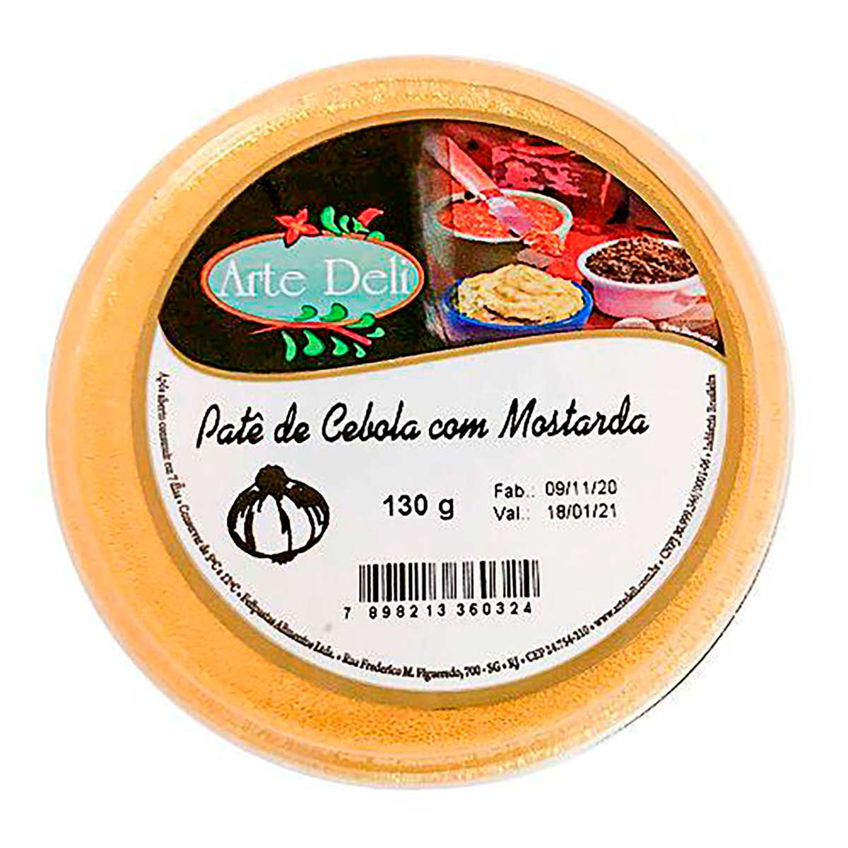 Patê de Cebola com Mostarda Arte Deli Pote 130 g