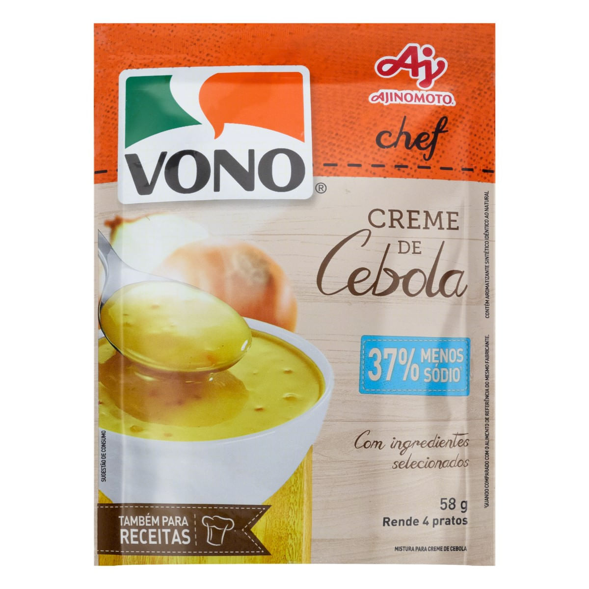 Creme de Cebola Menos Sódio Vono Chef 58 g