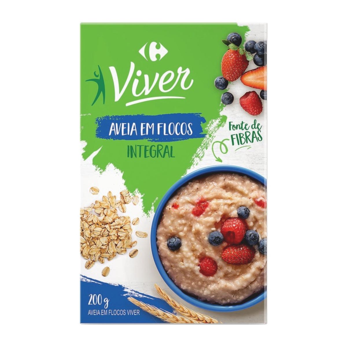 Aveia em Flocos Integral Carrefour Viver 170 g