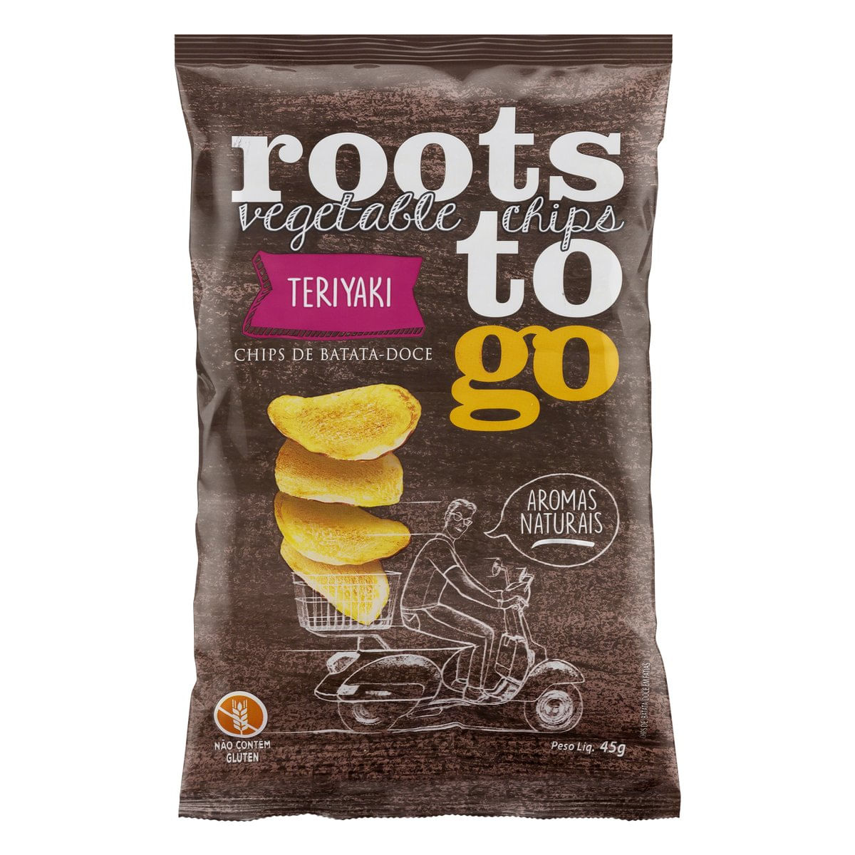 Chips Roots To Go de Batata-Doce Teriyaki Pacote 45 g