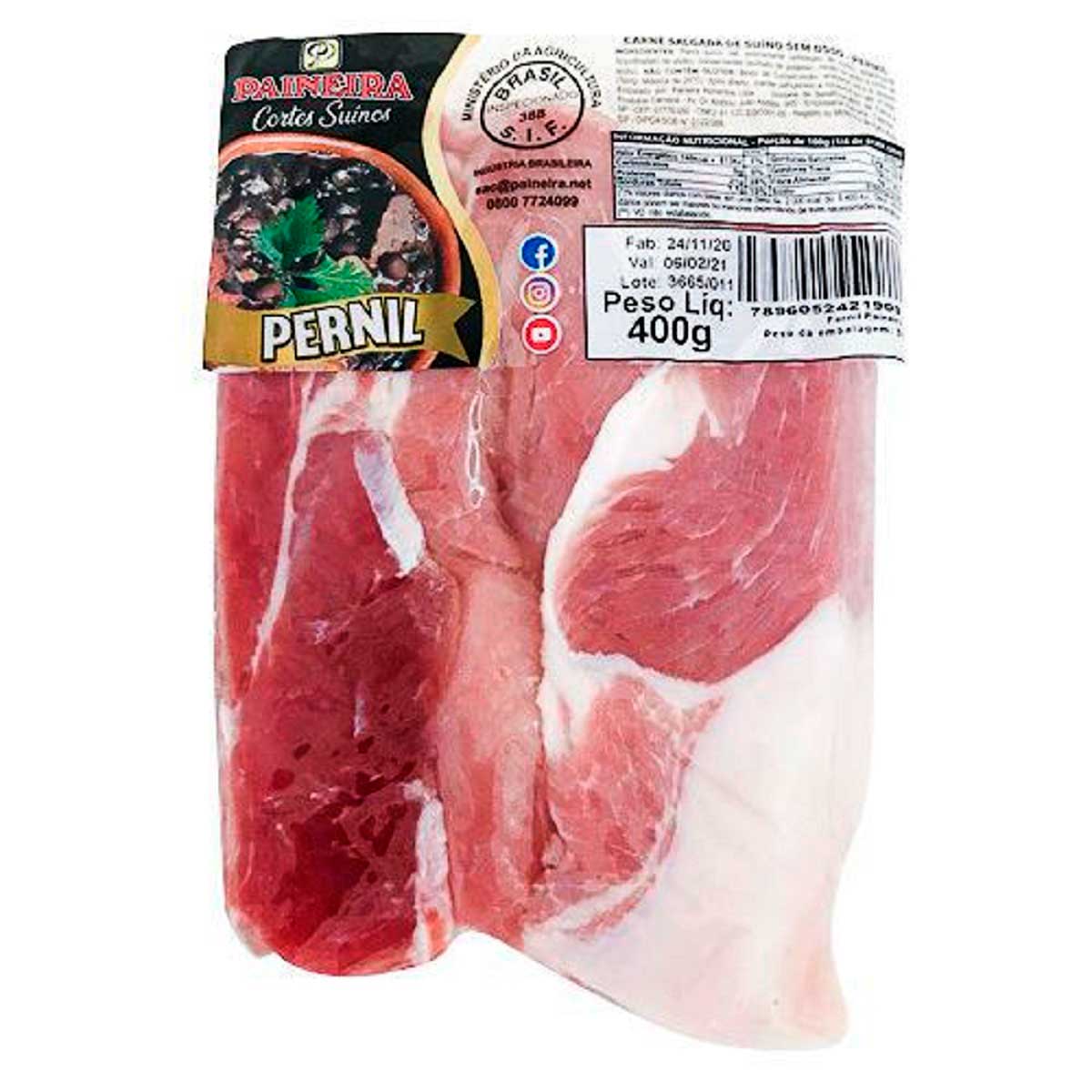 Pernil Suíno Salgado Paineira 400 g