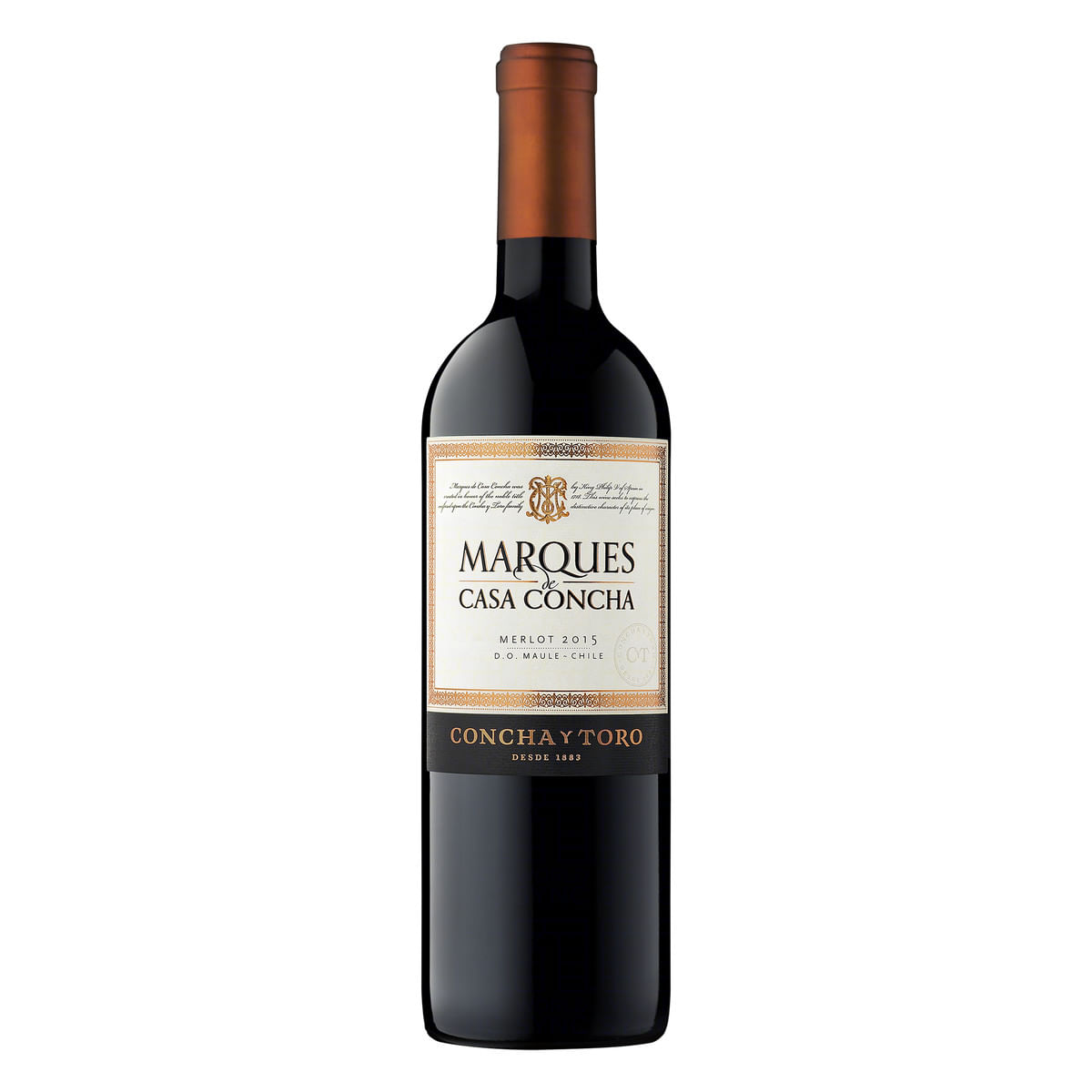 Vinho Chileno Tinto Seco Marques de Casa Concha Merlot Valle del Maule Garrafa 750 ml