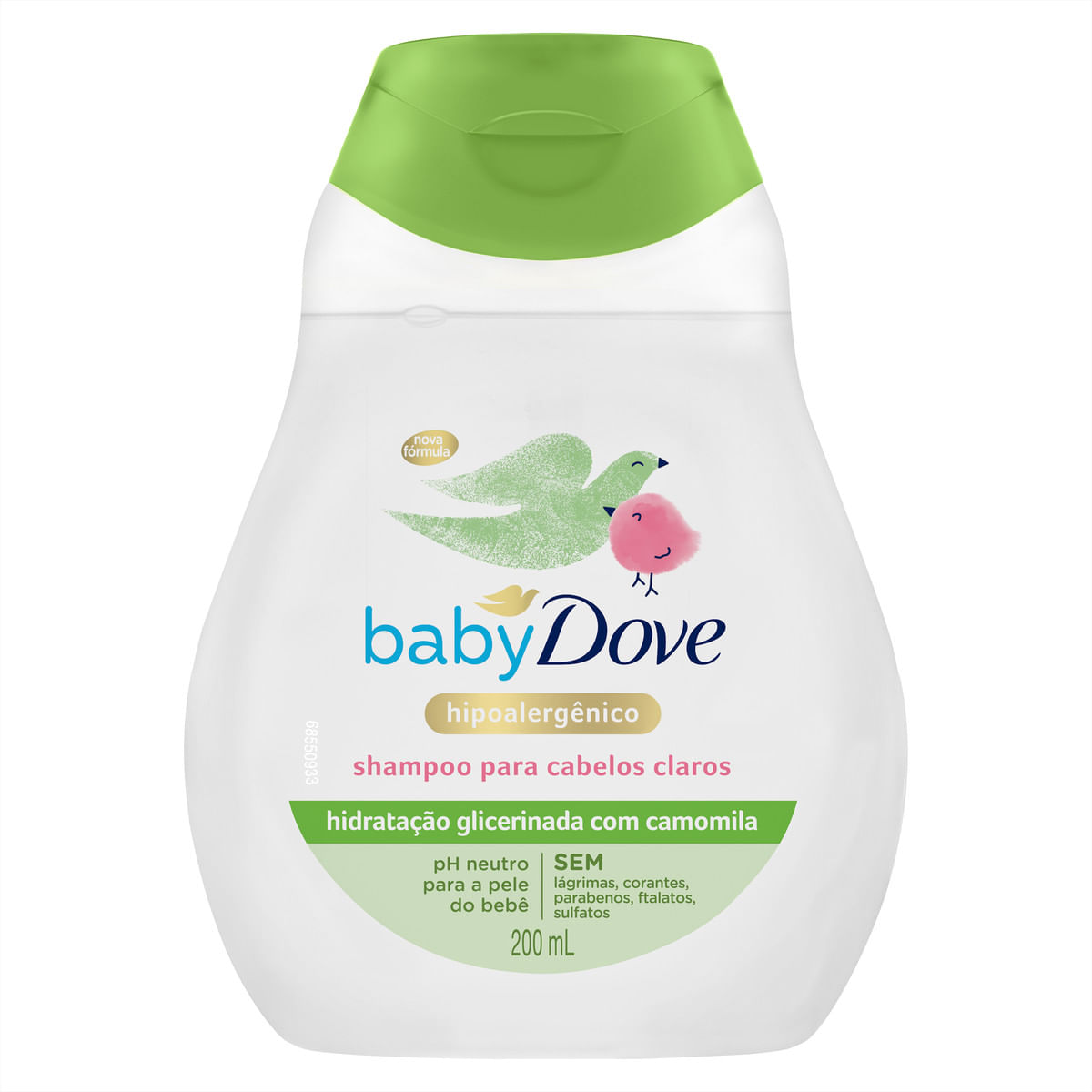 Shampoo Hidratação Glicerinada com Camomila Dove Baby Frasco 200 ml