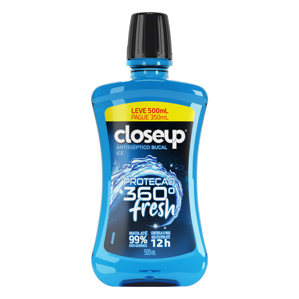 Enxaguante Bucal Antisséptico Ice Closeup Proteção 360° Fresh Frasco 500 ml