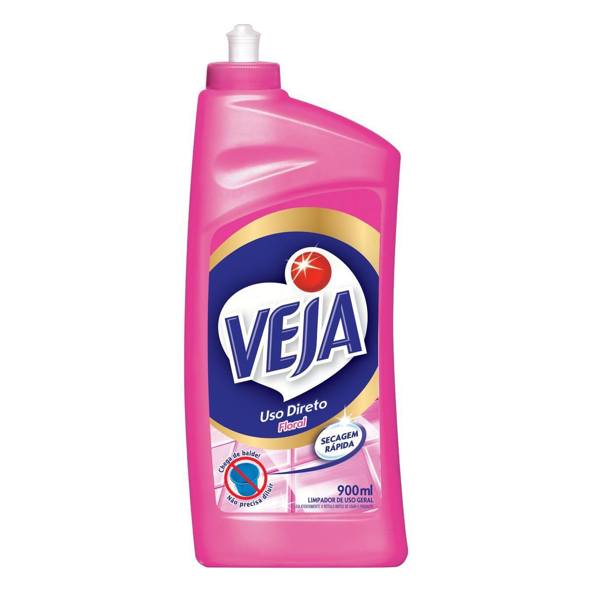 Limpador Veja Limpeza Pesada Uso Direto Floral 900ml