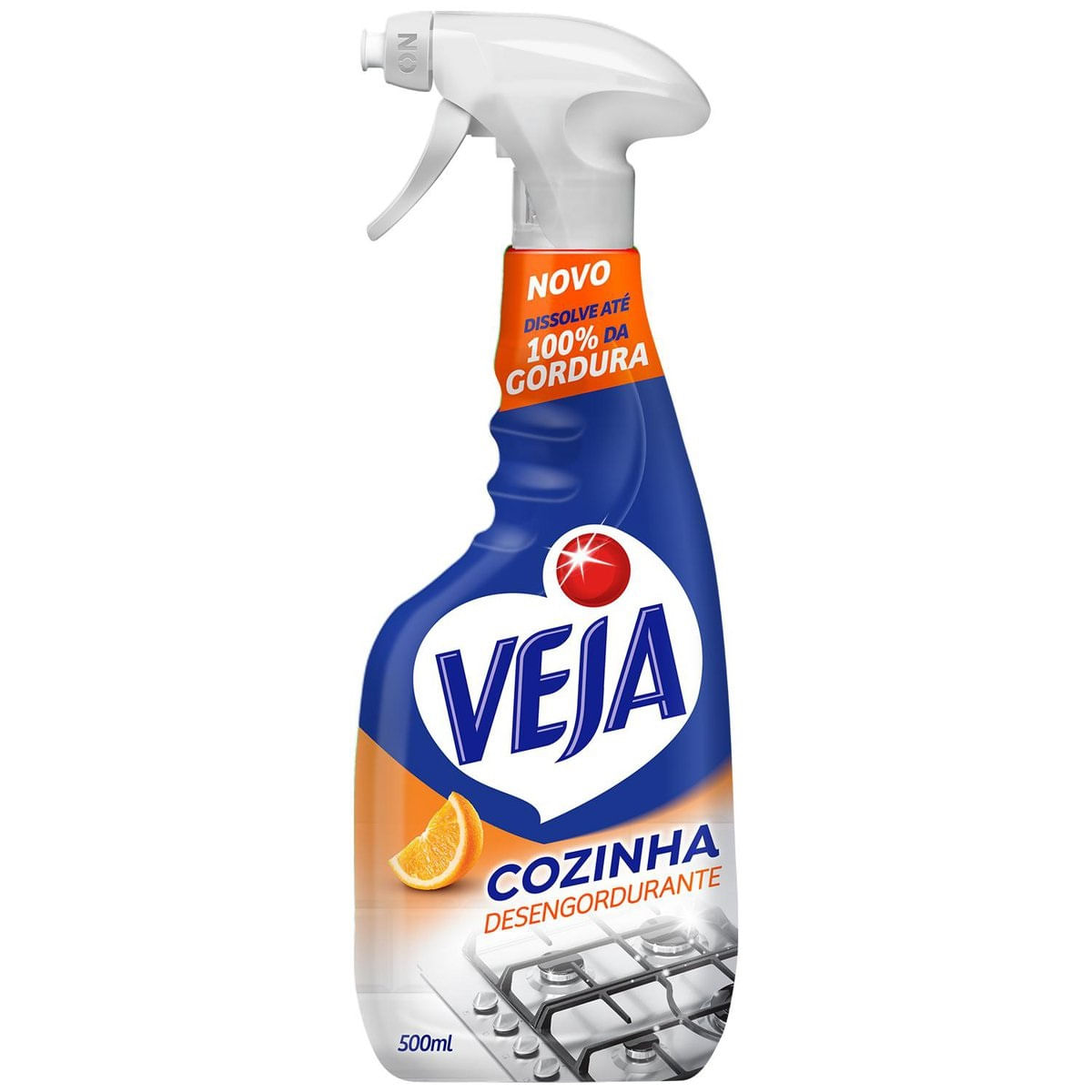 Desengordurante Spray Veja Cozinha Laranja 500ml