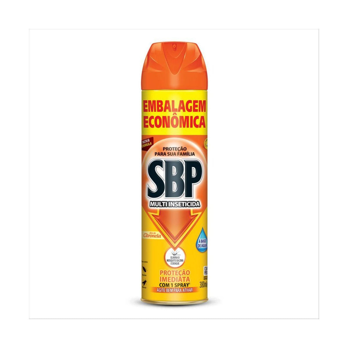 SBP Multi Inseticida Aerossol Óleo de Citronela Embalagem Econômica 380ml