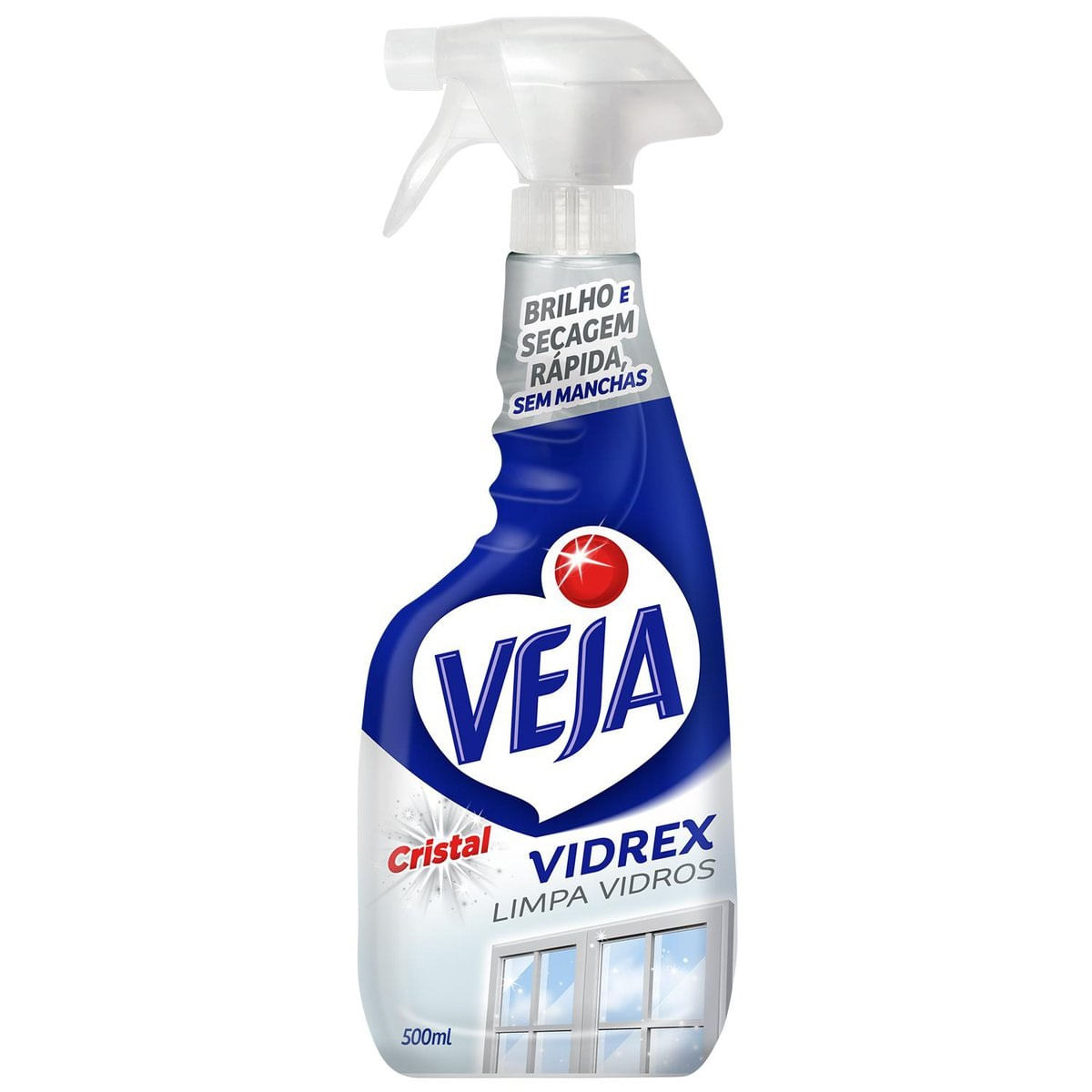 Limpa Vidros Spray Veja Vidrex Cristal 500ml