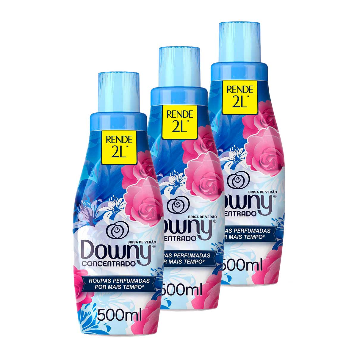 Amaciante Downy Concentrado Brisa de Verão 500ml 3 Unidades