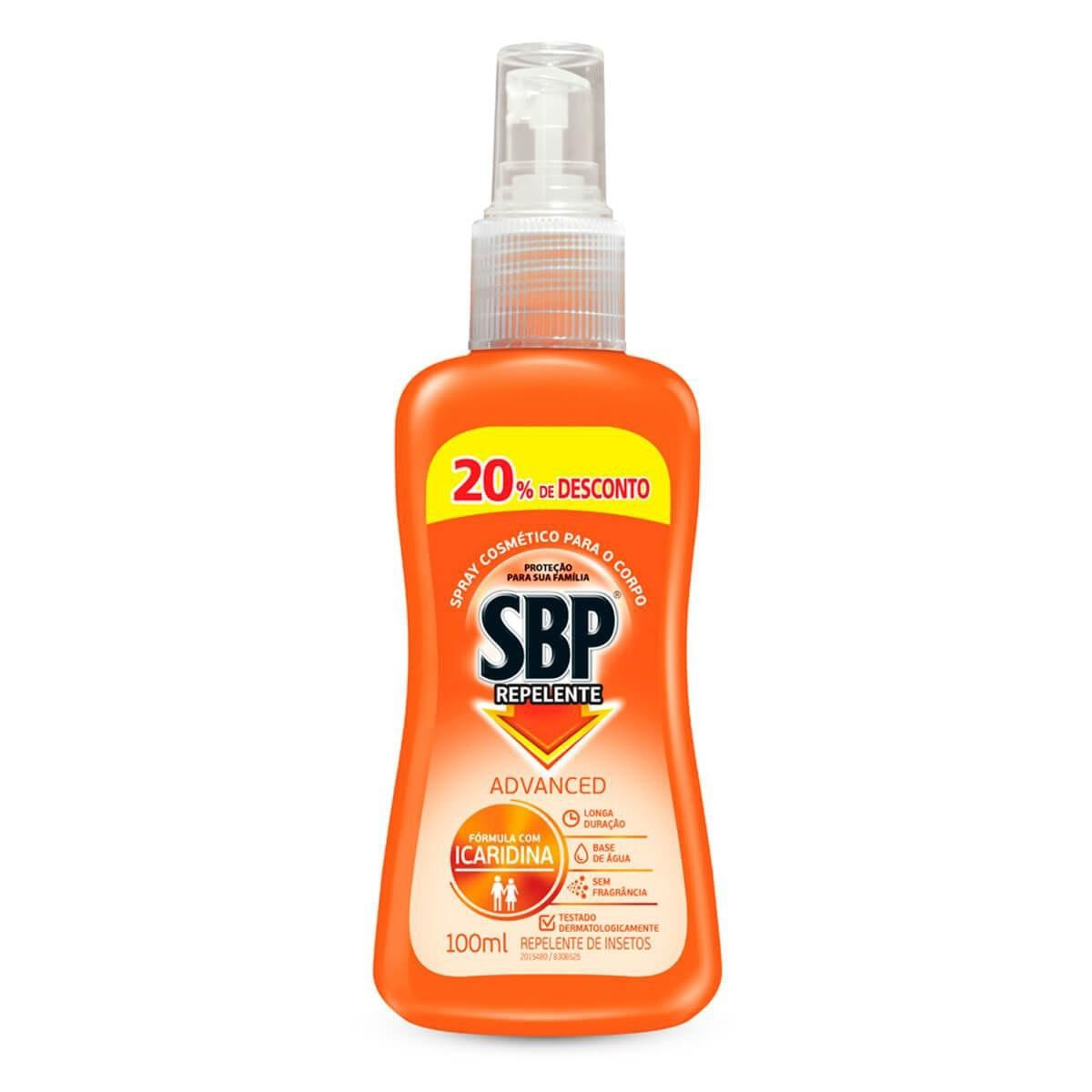 Repelente Spray SBP Advanced Family com Icaridina 100 ml 20% de Desconto