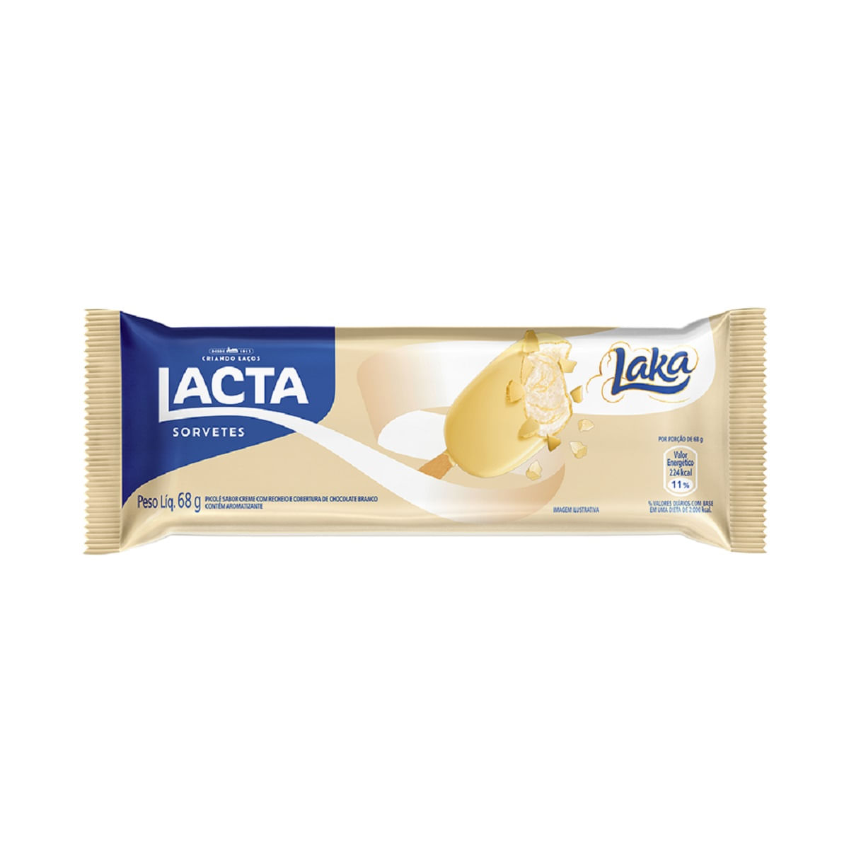 Picolé Laka Lacta Pacote 68g