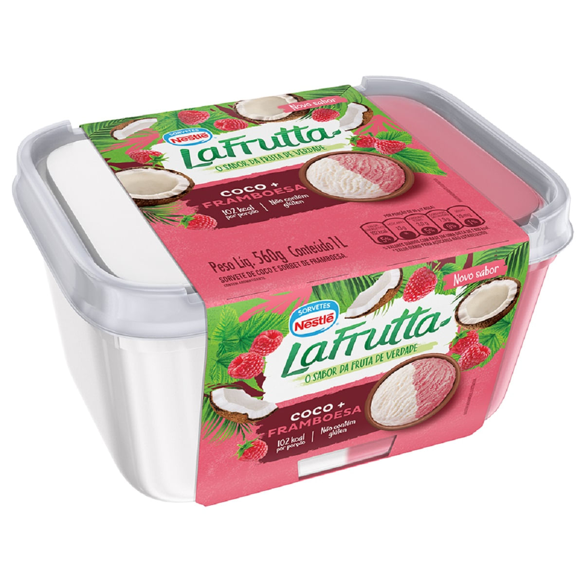 Sorbet Abacaxi e Coco La Frutta Pote 1 L