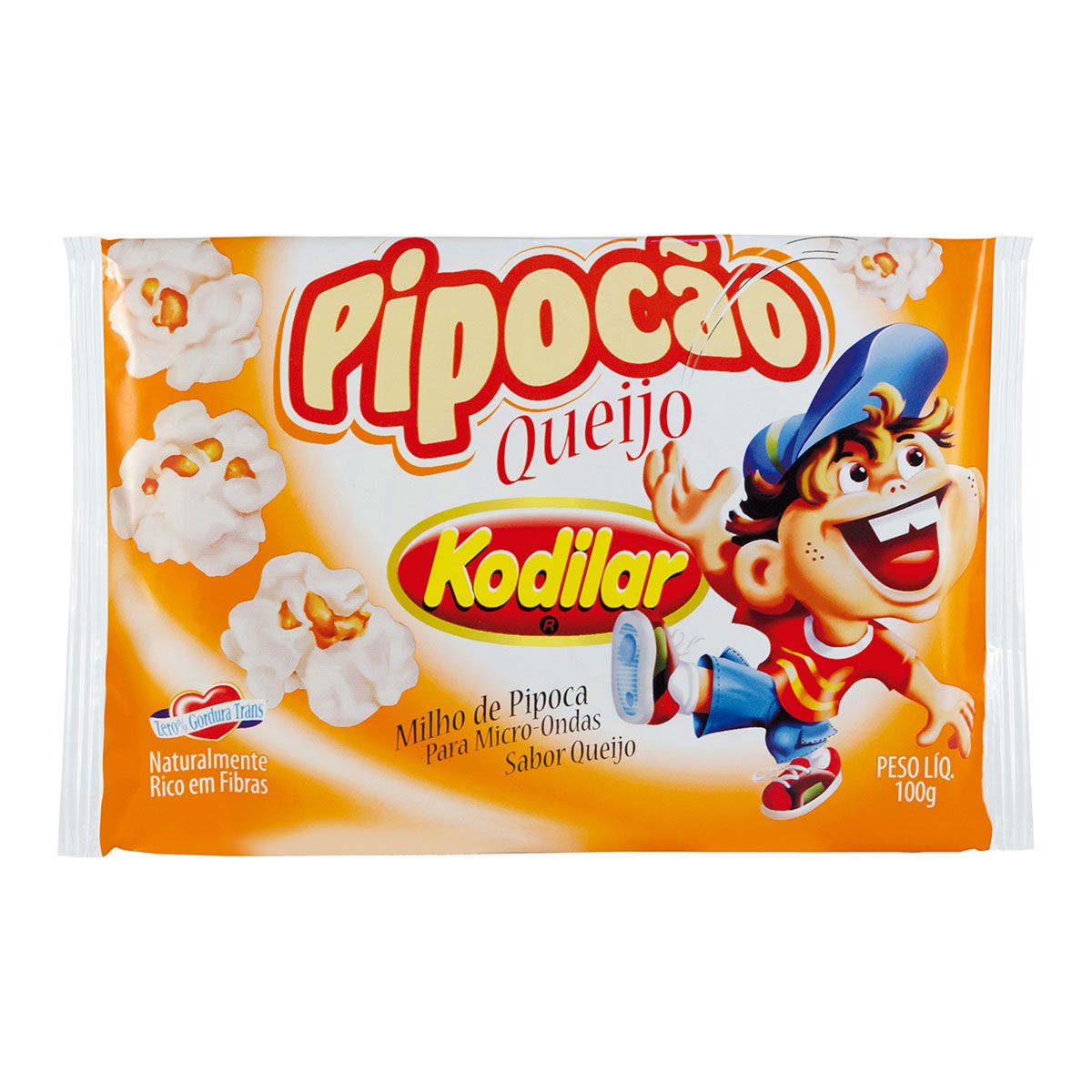 Milho para Pipoca de Micro-ondas Queijo Kodilar 100 g