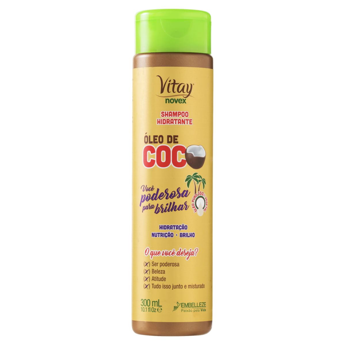 Vitacharm Shampoo Óleo de Coco 400ml