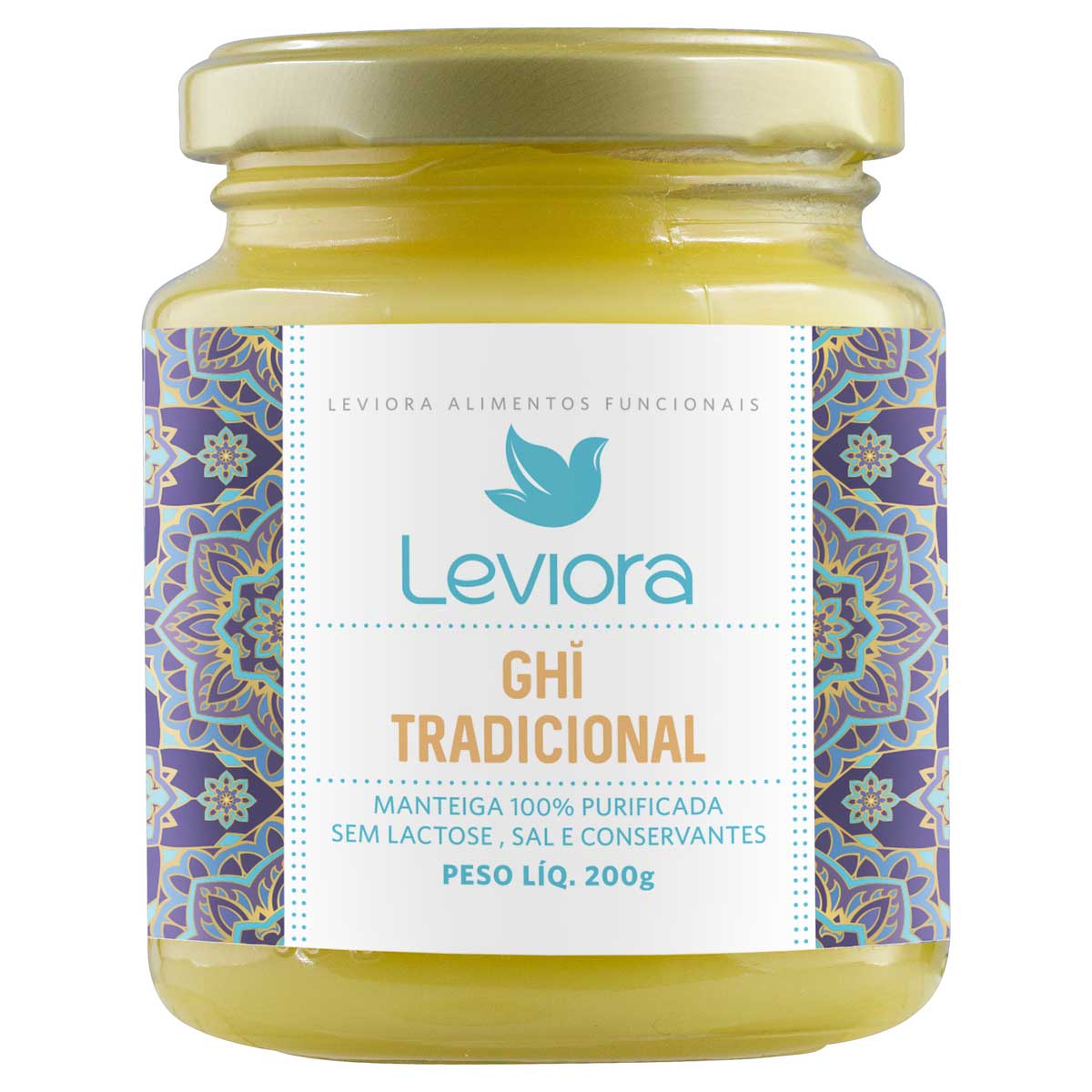 Manteiga Ghee Tradicional Leviora Vidro 200 g