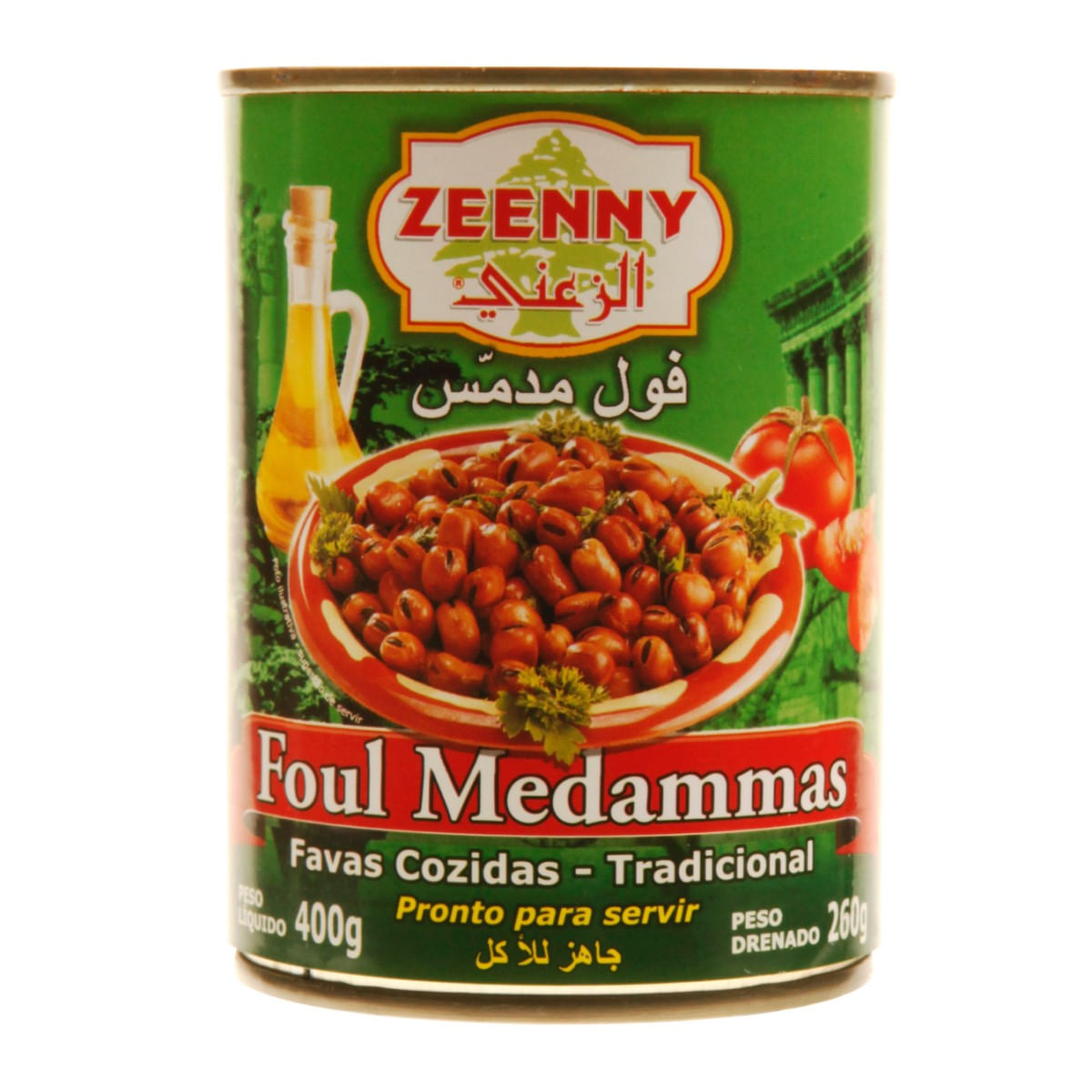 Favas Cozidas Foul Medammas Tradicional Zeenny 400 g
