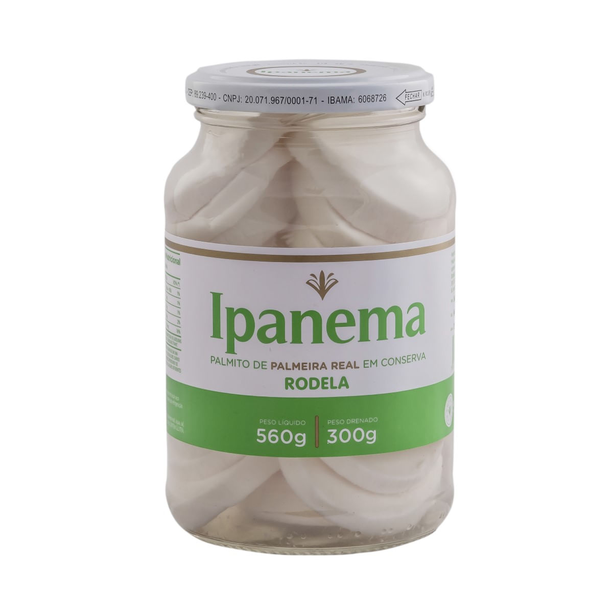 Palmito Palmeira Real Rodela Ipanema 300 g