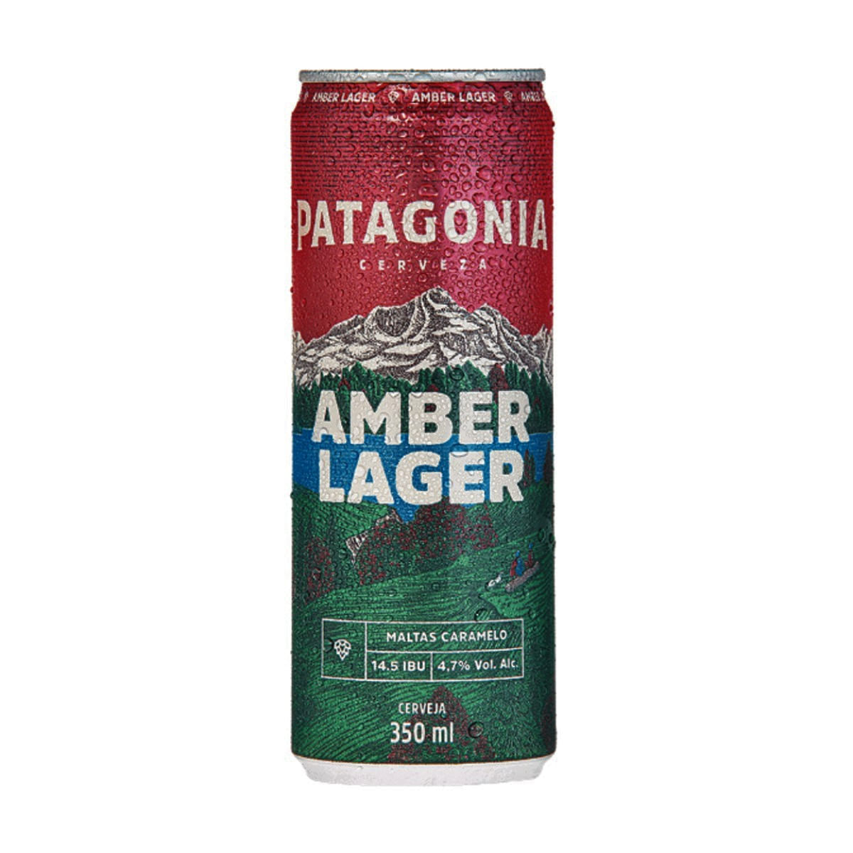 Cerveja Patagonia Amber Lager Lata 350 ml