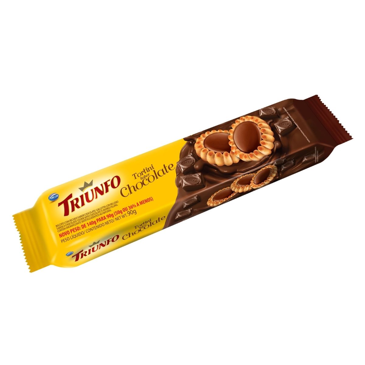 Biscoito Triunfo Tortini Chocolate 90 g