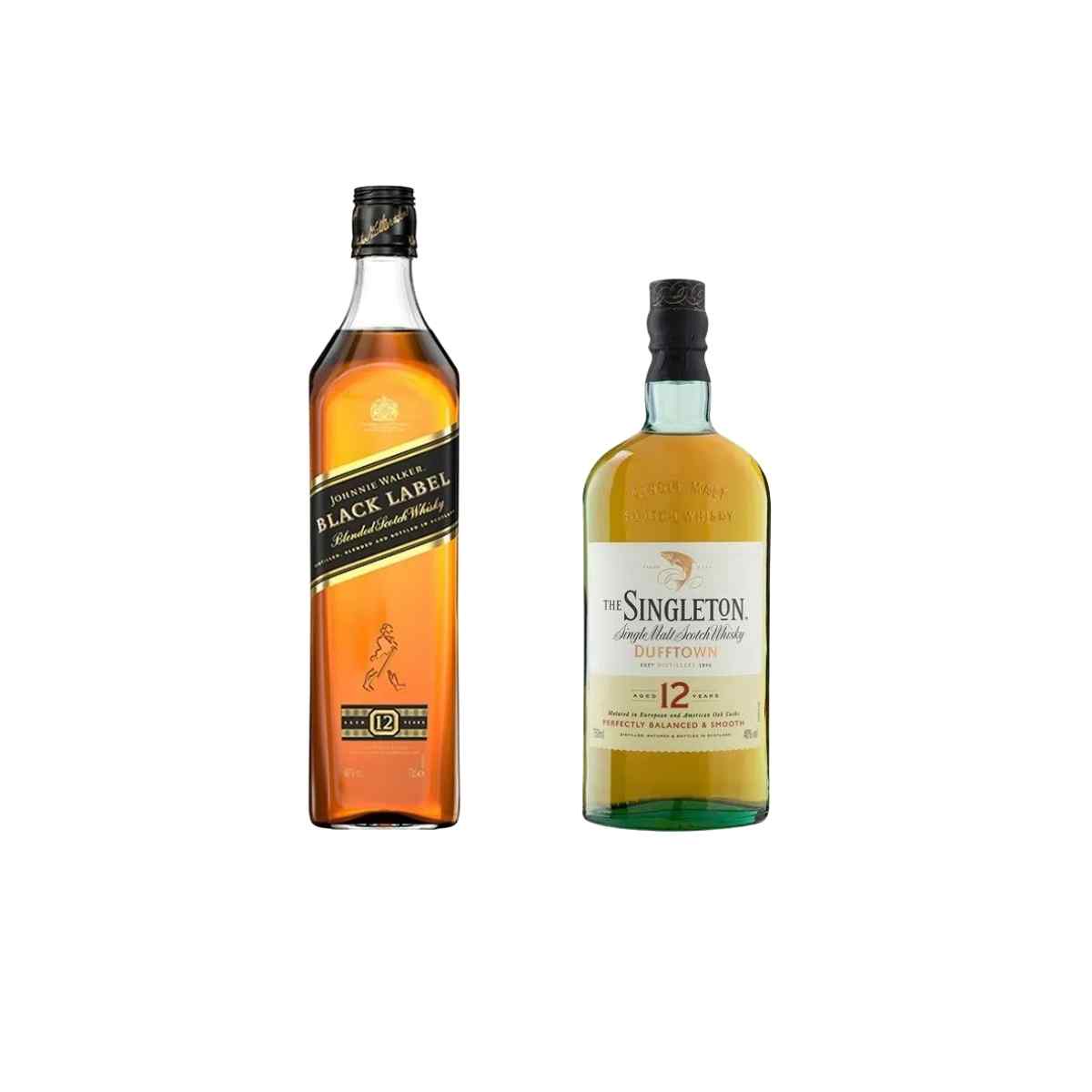 Kit Whisky escocês Singleton Single Malte 12 anos 750ml + Whisky Escocês Johnnie Walker Black Label 12 anos 750ml