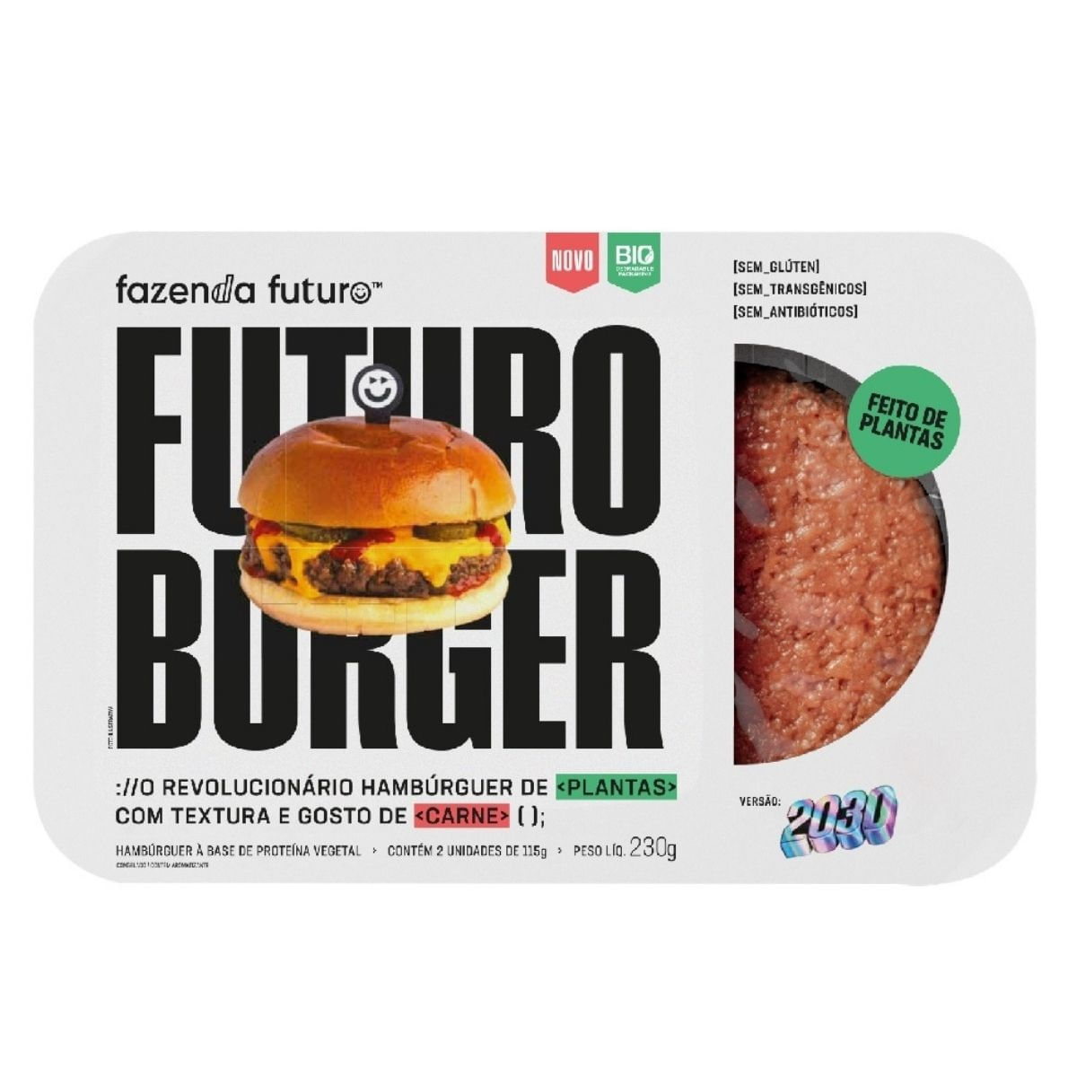 Hambúrguer de Carne Vegetal Futuro Burger 230g