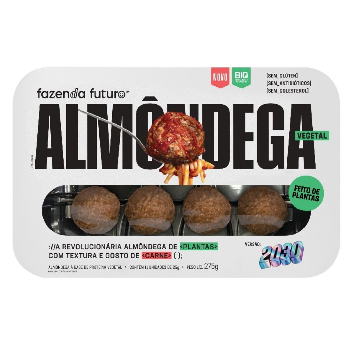 Almôndegas Vegetal Congelada Fazenda Futuro 275g