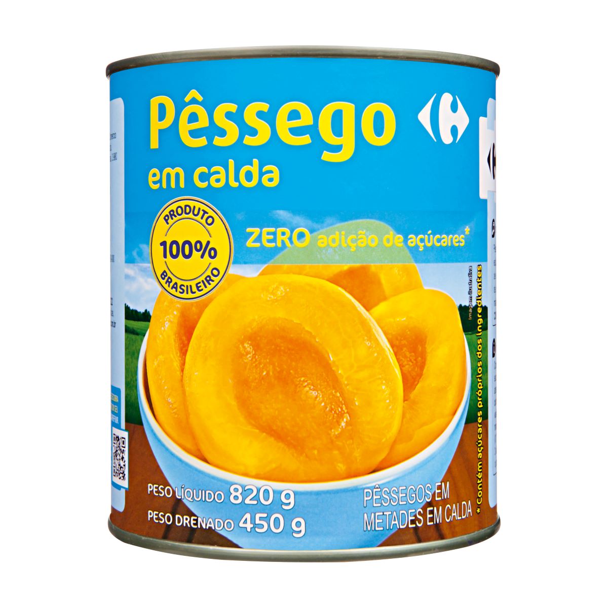 Pêssego em Calda Diet Carrefour 450 g