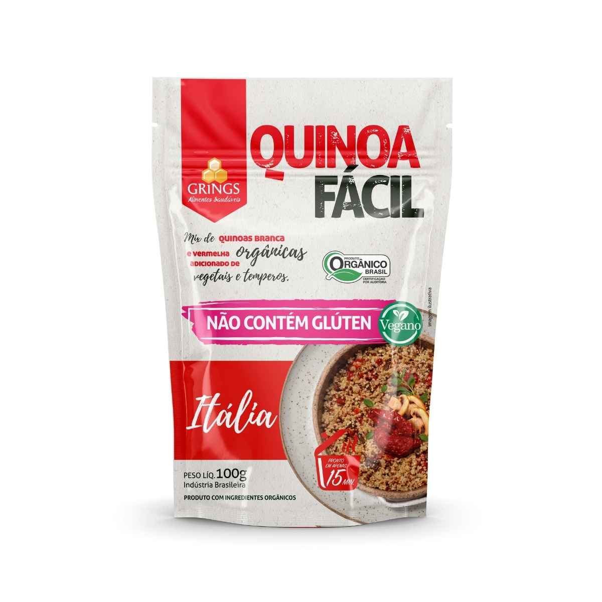 Quinoa Orgânica Sem Glúten Itália Grings Quinoa Fácil 100 g