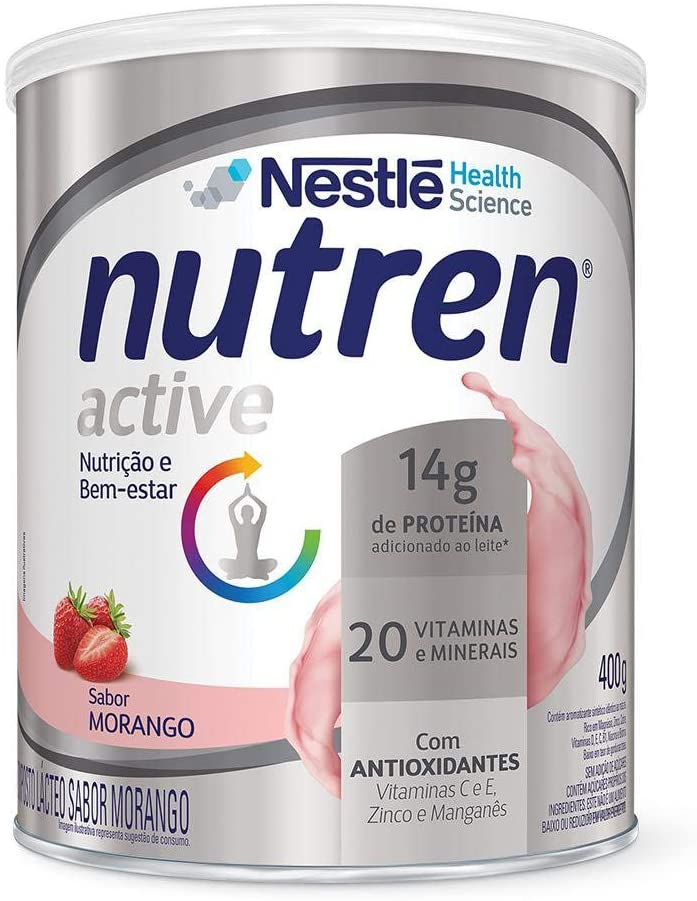 Complemento Alimentar Nutren Active Morango 400g
