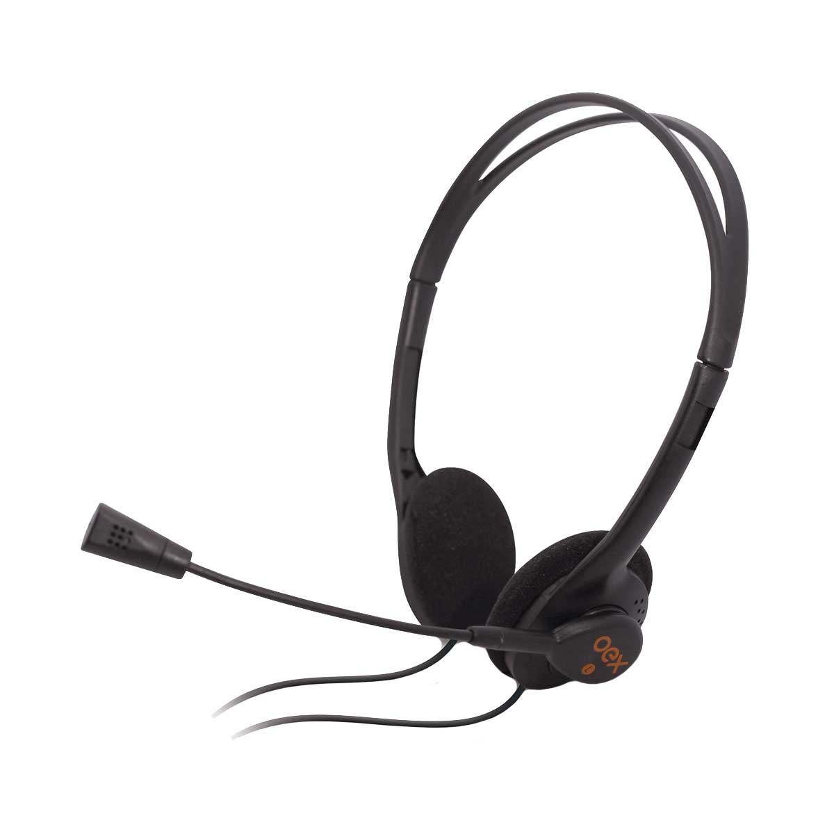 Fone De Ouvido Oex Hs100 Headset Microfone Controle Volume