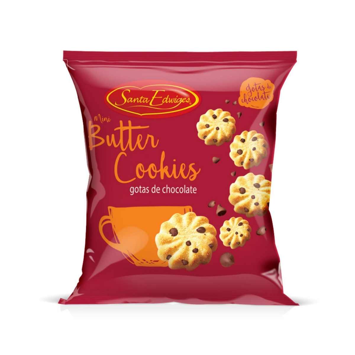 Cookie Baunilha Santa Edwiges Gotas de Chocolate 90 g