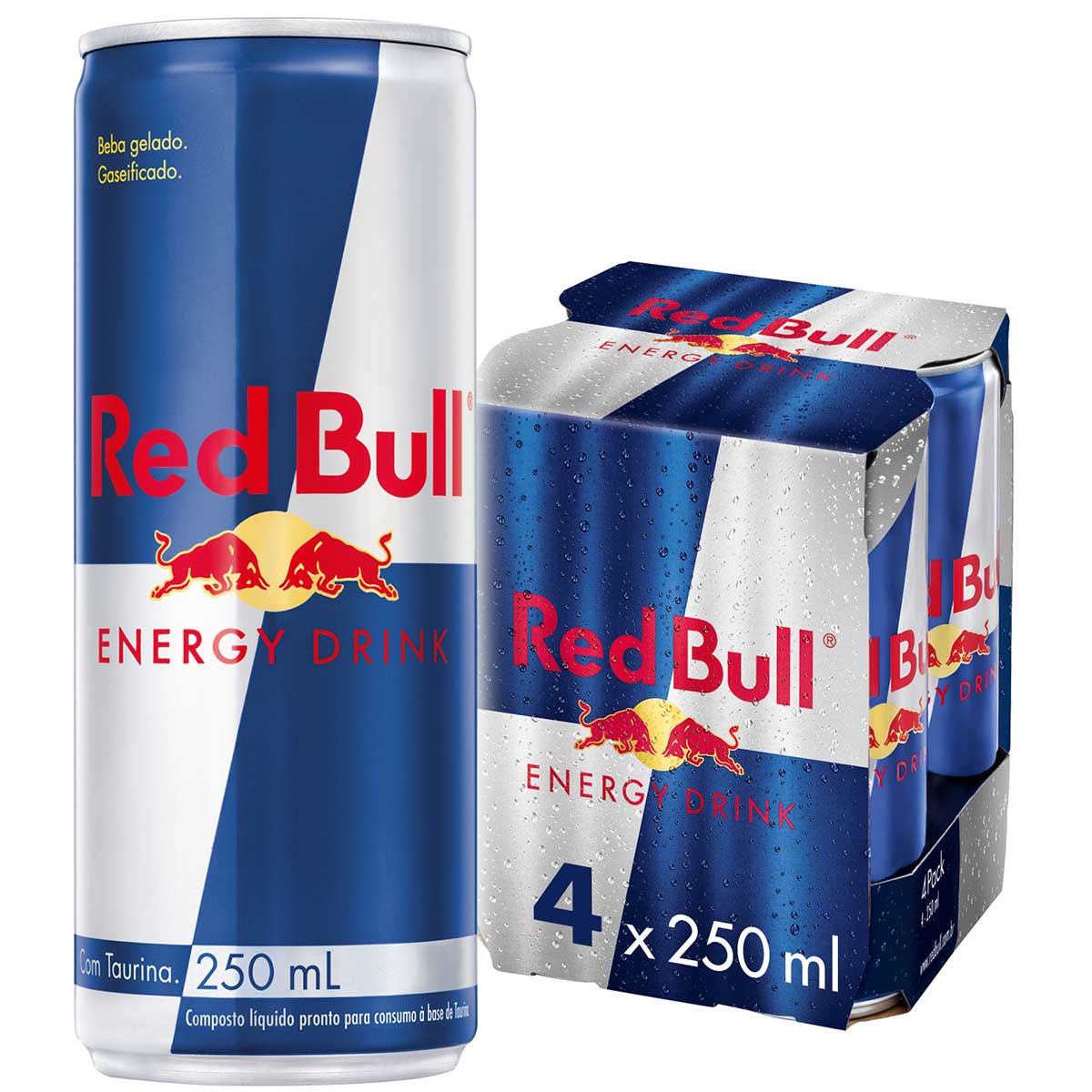 Energético Red Bull Energy Drink 250ml (4 latas)