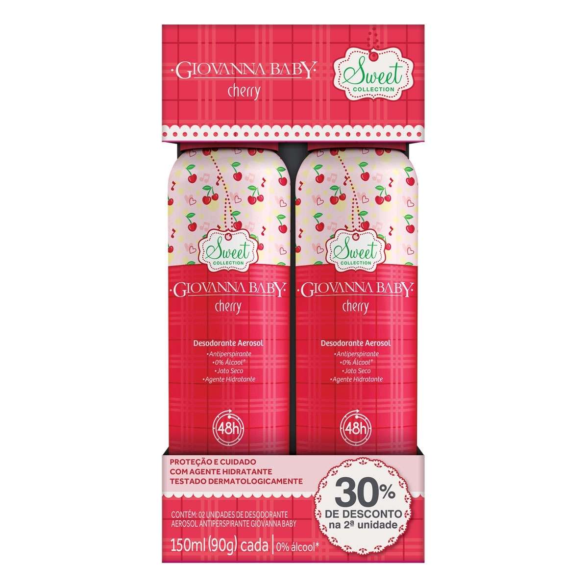 Giovanna Baby Pack Promoção 2 Aerosol Cherry 30%