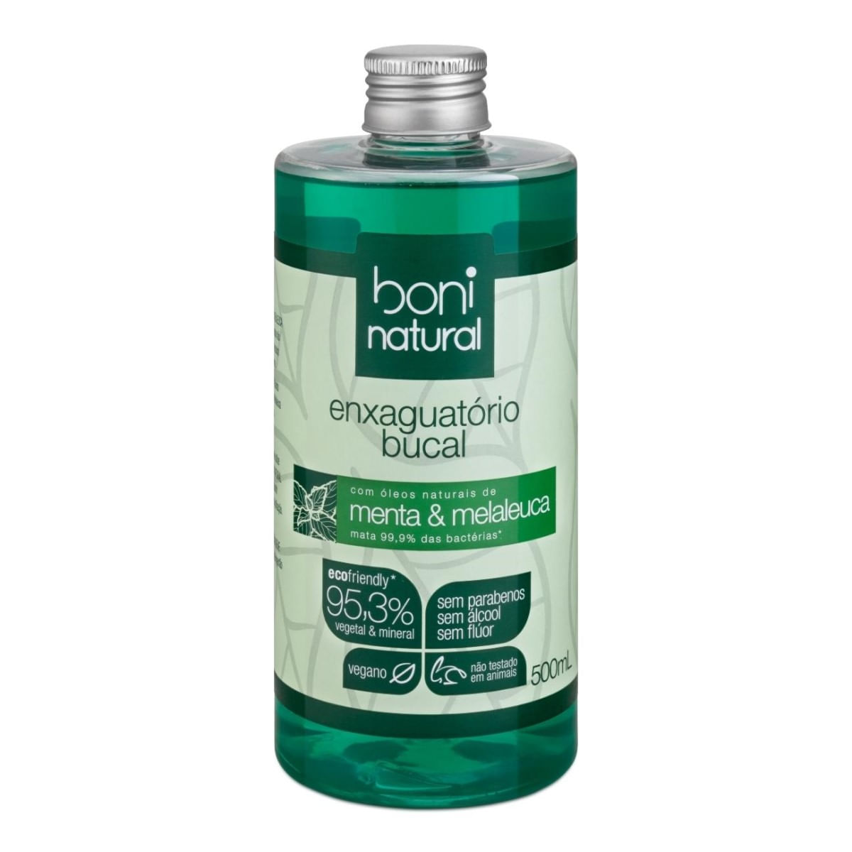 Enxaguante Bucal sem Flúor Boni Natural Menta & Melaleuca 500 ml