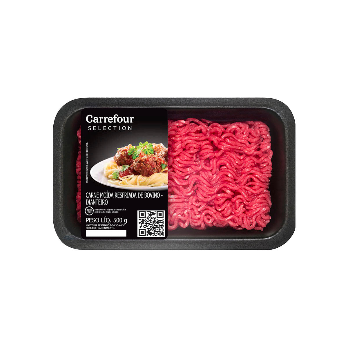 Carne Moída Resfriada de Dianteiro Carrefour Selection 500g