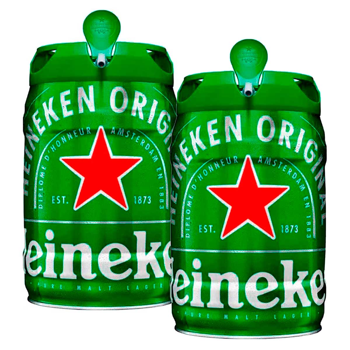 Cerveja Heineken Barril 5 Litros - 2 Unidades