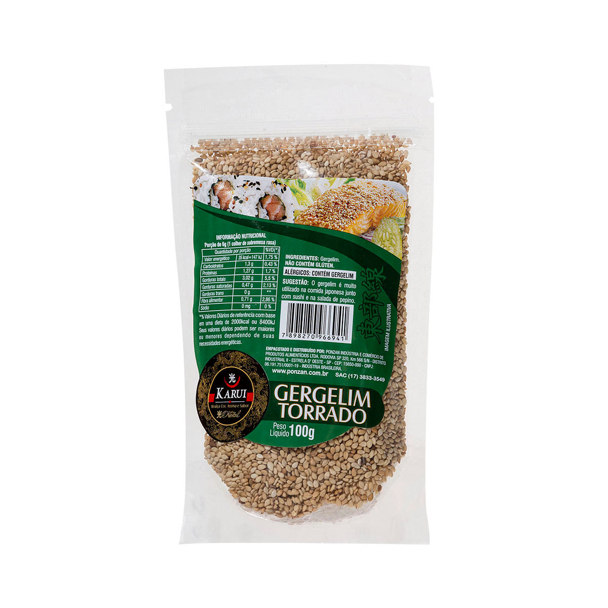 Gergelim Torrado Karui 100g